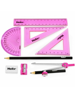 Helix Cool Curves Maths Set - Pink